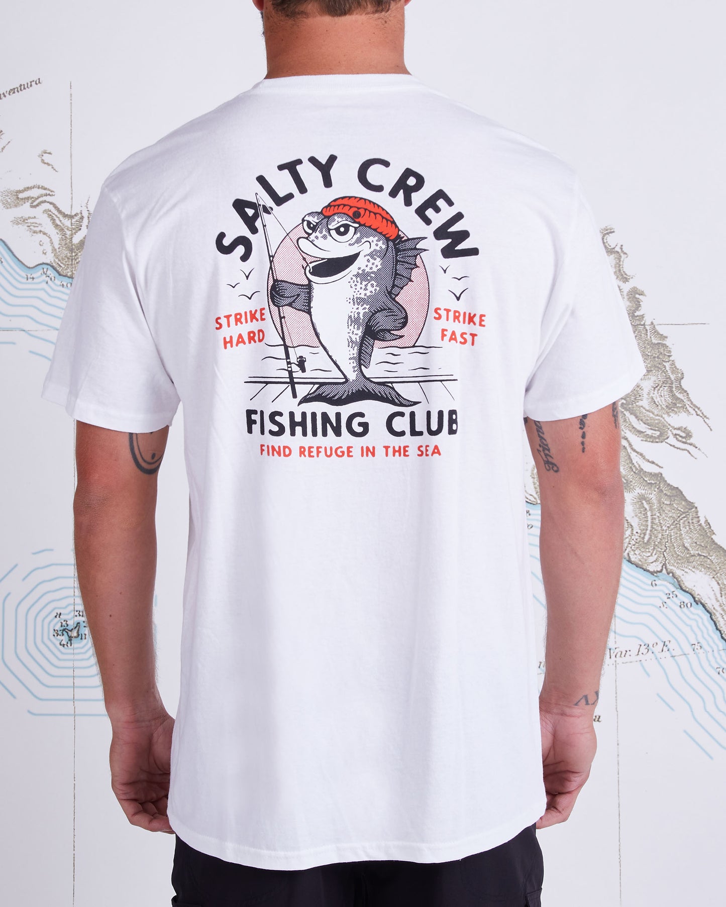 FISHING CLUB STANDARD S/S TEE - White