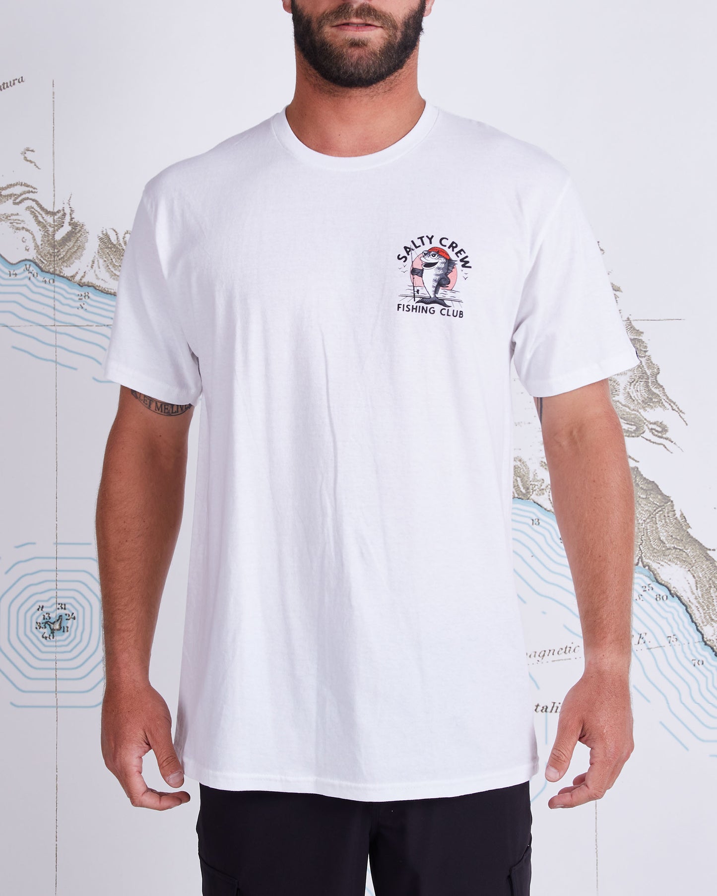 FISHING CLUB STANDARD S/S TEE - White