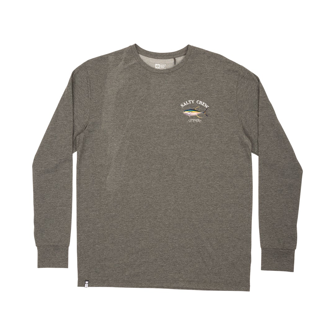 Ahi Mount Tech LS Tee - Charcoal | Salty Crew AU