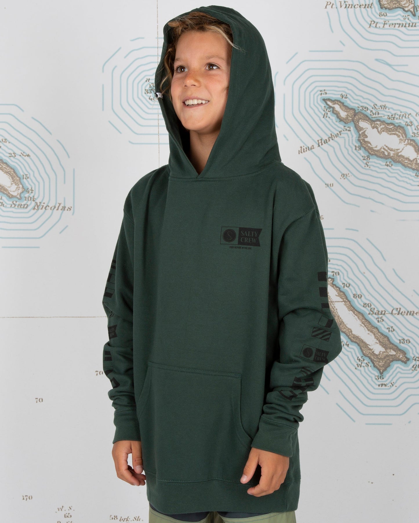 ALPHA FLAG BOYS FLEECE - Alpine