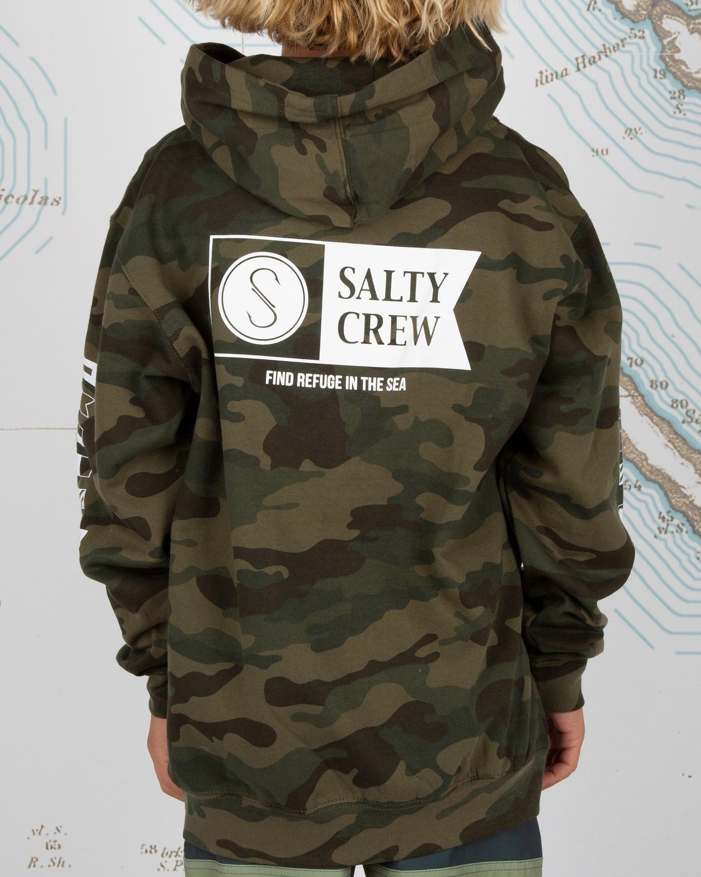 ALPHA FLAG BOYS FLEECE - CAMO