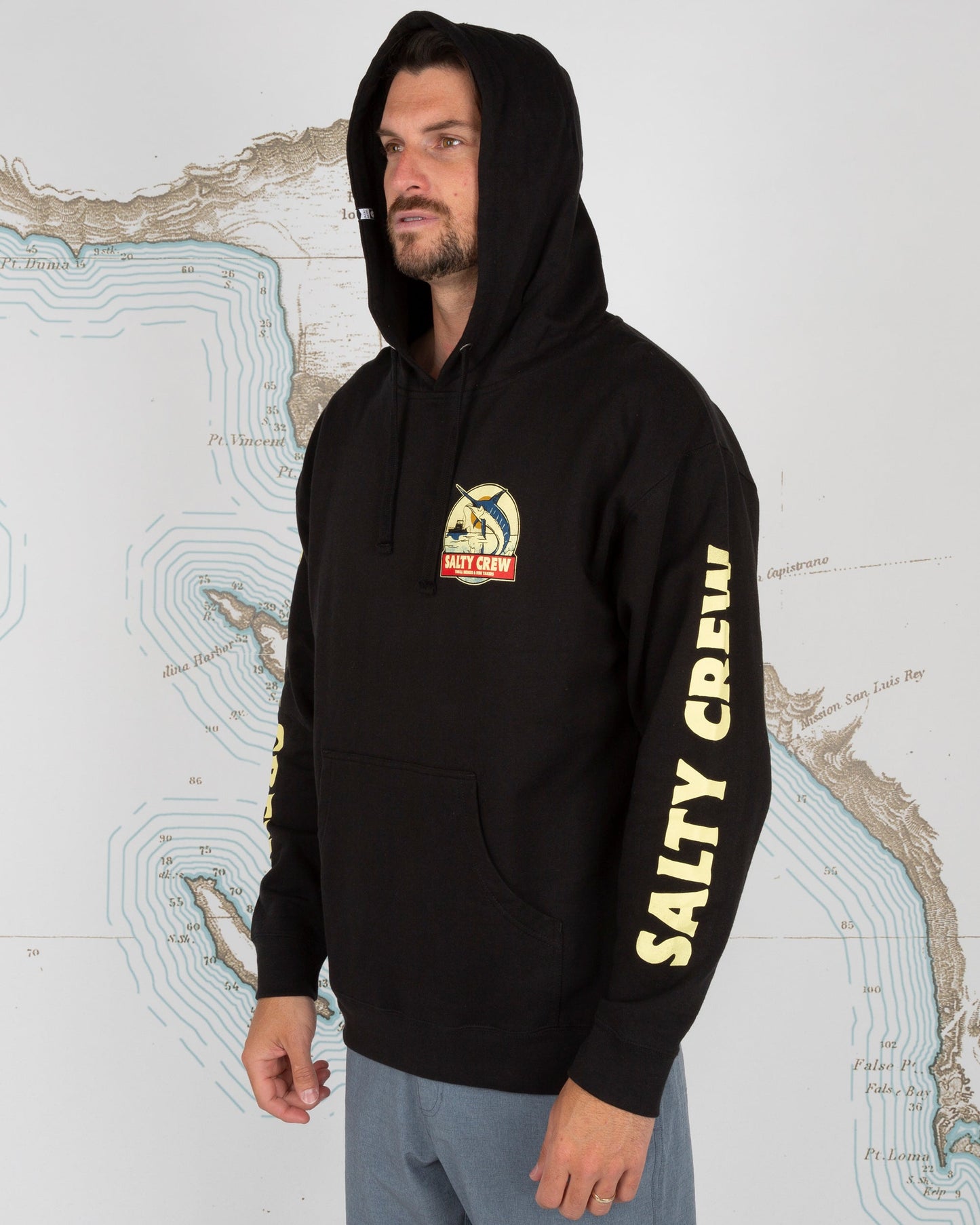 DEEP DROP FLEECE - Black