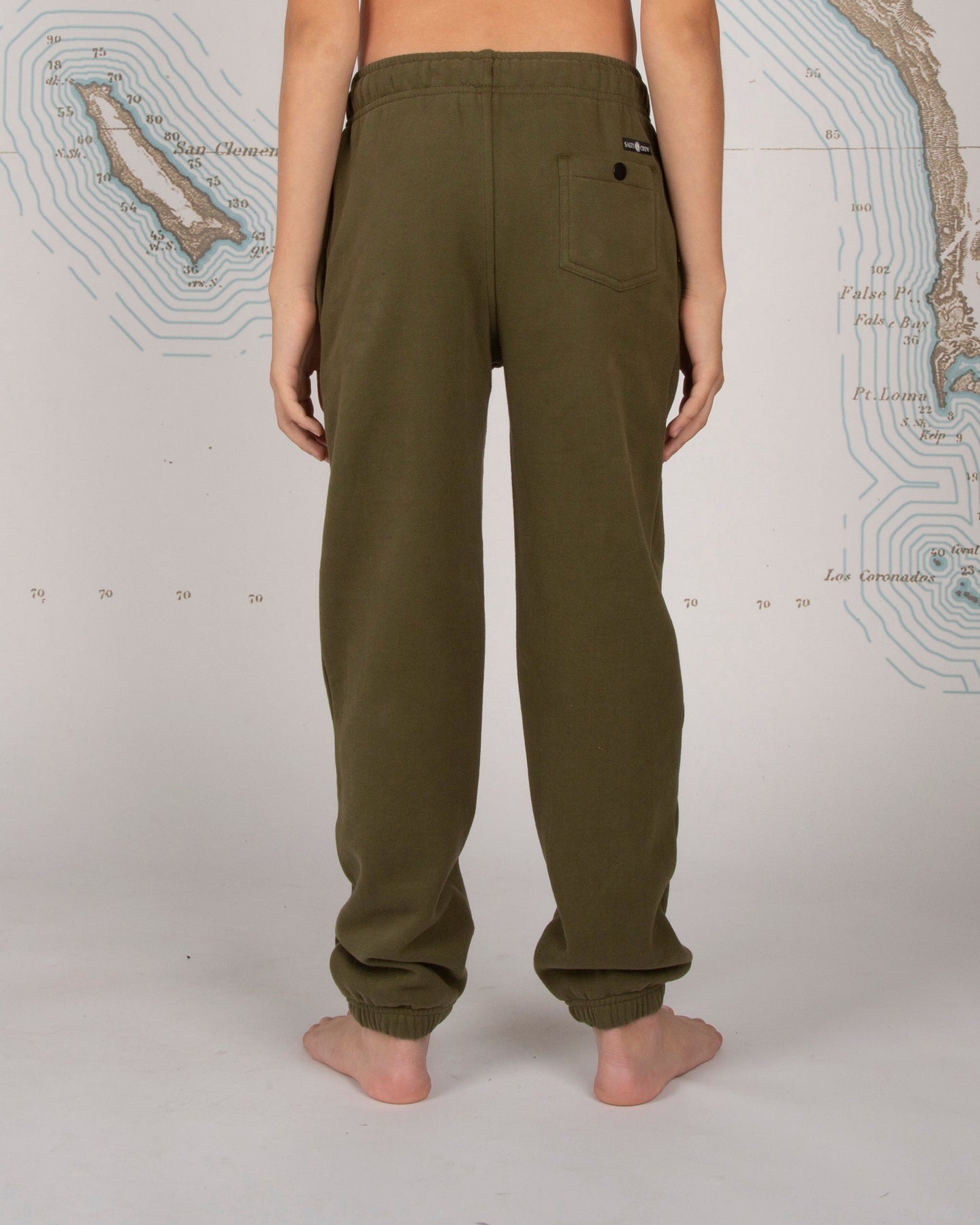 Slow Roll Boys Sweatpant - Military