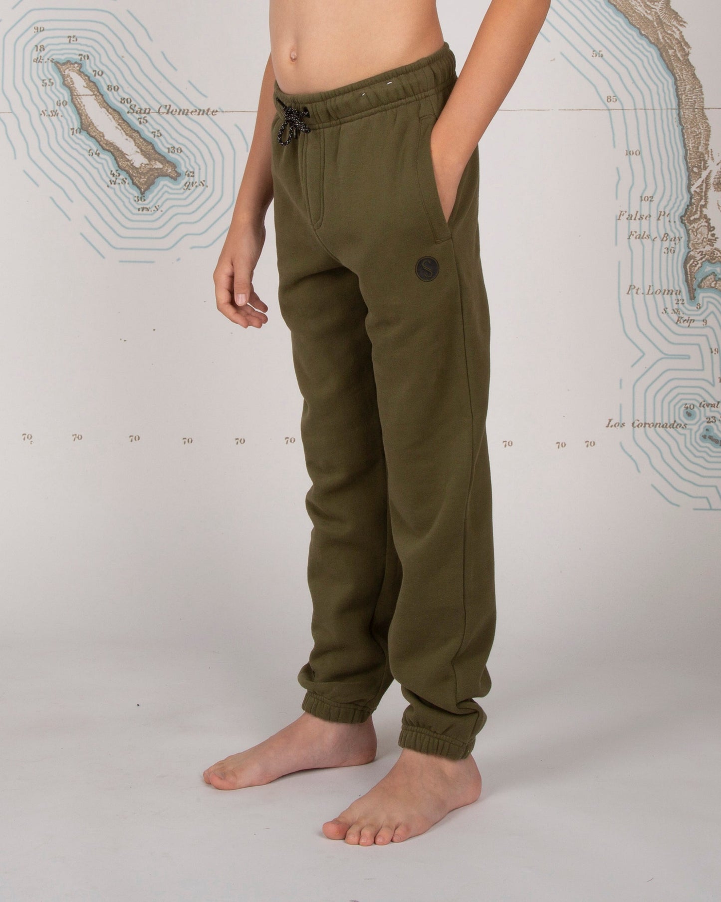 Slow Roll Boys Sweatpant - Military