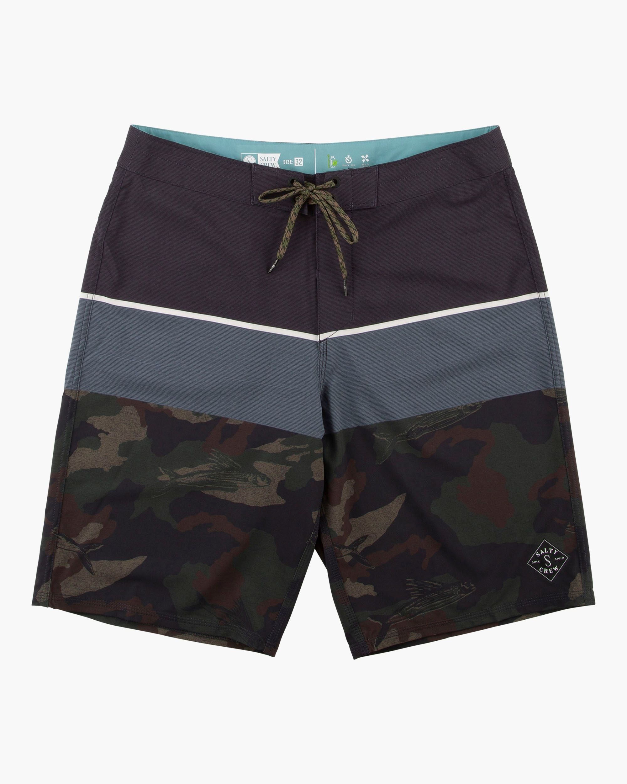 STACKED BOARDSHORT - Camo | Salty Crew AU