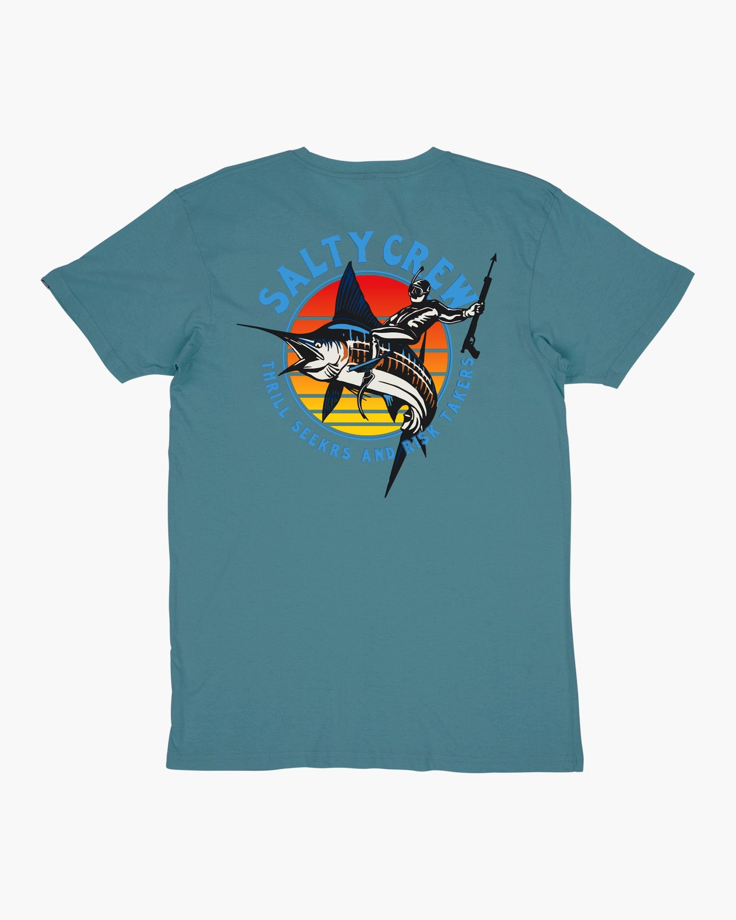 SPORTFISHING OVERDYE S/S TEE - Sea Foam